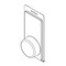 Visipak Thermoform-CLAMSHELL-#203-7.437-3.625-2.625-ROUND-1.000-0.015-CLEAR-STOCK 203TF - alternate 1
